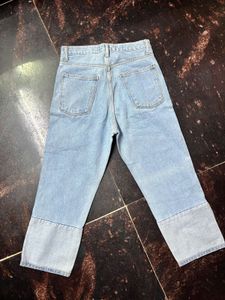 Trendy Two-Tone Jeans