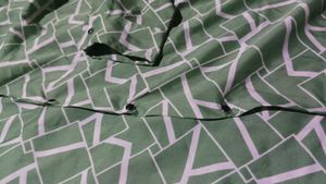Geometric Print Button Down Shirt