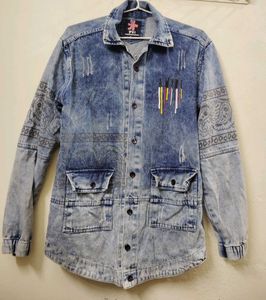 Vintage Party Wear Jeans Shirt