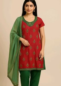 Mirror Work Kurta Set