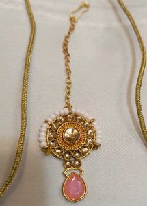 Pink Stone Jewelry Set