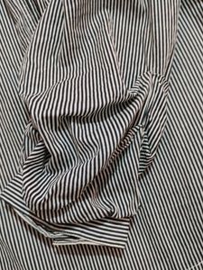 with Striped Top Collar and Sleeve Detail