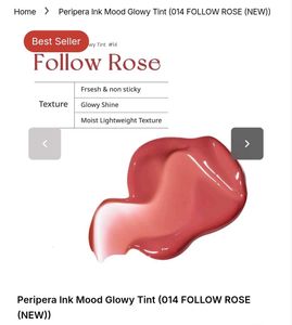 Peripera Mood Glowy Tint -  Follow Rose