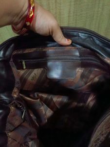Genuine Leather Brown Shoulder Bag