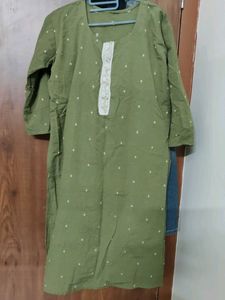 Olive Green Kurta Suit Set