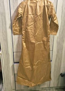 Elegant Gold Embroidered Kurta