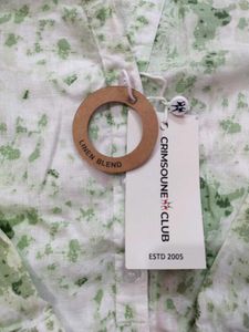 Stylish Green Print Top