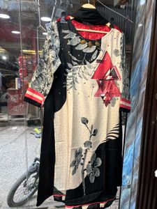 Pre Winter Printed Kurta Set