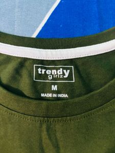 Olive Green Graphic Tee