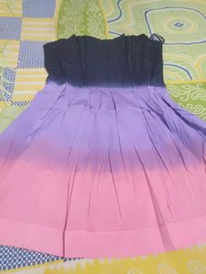 Ombre Fit &amp; Flare Midi Dress