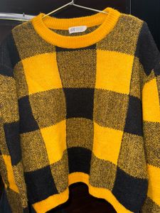 H&amp;m Cropped Baggy Sweater For Women.