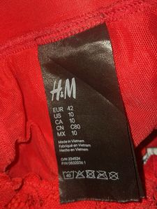 H&amp;m Red Lace Bra