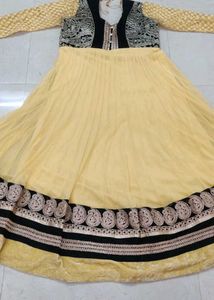 Yellow Color Anarkali