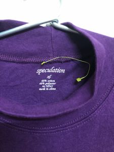 Speculation Cotton Purple T Shirt