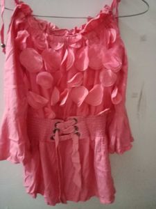 Pink Floral Top
