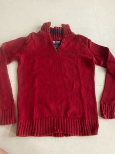 CHAPS Red Knit Sweater