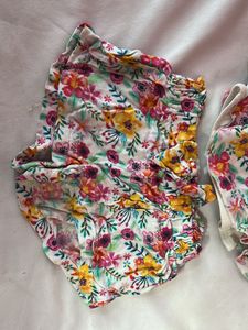 Floral Top and Shorts Set