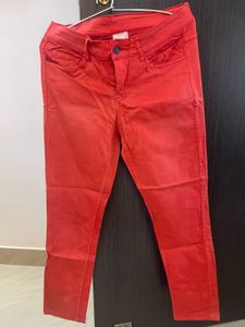 Red Denim Jeans