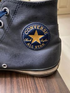 Converse Blue Leather Shoes