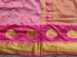 Pastel Pink silk .Saree