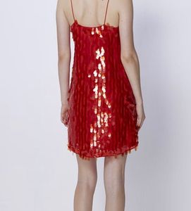 cover story Red Sequin Dress
