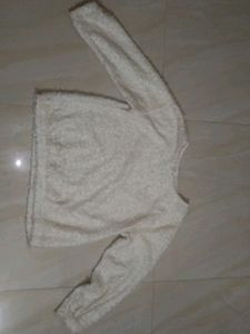 Cozy Cream Fuzzy Knit Pullover