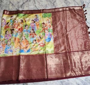 Elegant Ethnic  printed Saree