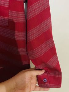 Striped Maroon Shirt