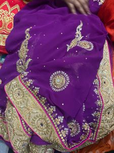 Elegant Purple Saree