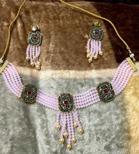 Beaded Necklace &amp; Earring Set