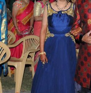 Elegant Blue Ethnic Gown