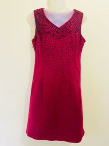 Red Beaded Dress