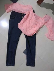 Kurthi Set And Jeans Top Any Combo @399/-