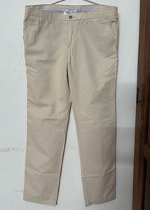 Beige Casual Pants