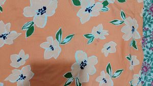 Floral Print Coral Night Gown