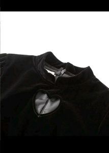 Black Korean Rhinestone Goth Dress Cosplay Anime