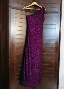 KAZO Brand One Shoulder Maxi Dress With Slit