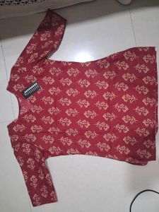 Floral Print Short Kurta/Top