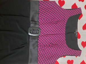 Annabelle Pink Checked Dress