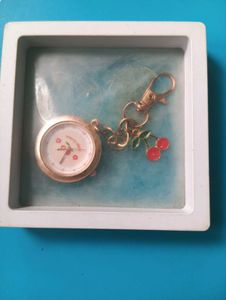Aesthetic Cherry Watch Charm Keychain 🍒