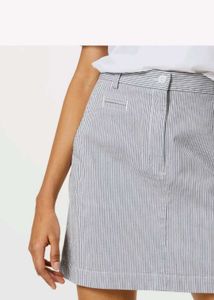 Black In White Skirt