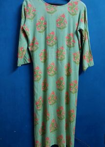 Pista Green Coloured Kurti