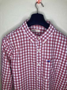 Hollister Red Gingham Checkered Shirt