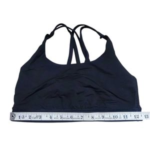 Lululemon Sports Bra Women Small Black Run And Yog