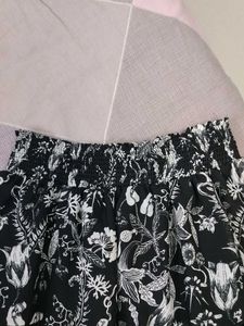 Floral Ruffle Mini Skirt