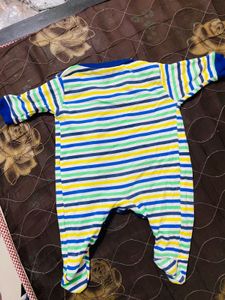 Cute Striped Baby Romper