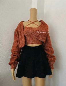 Crochet Cardigan Set