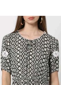 Printed Midi Shirt Dress