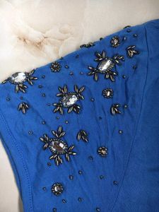 Blue Embellish T-shirt