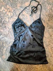 Black Halter Top